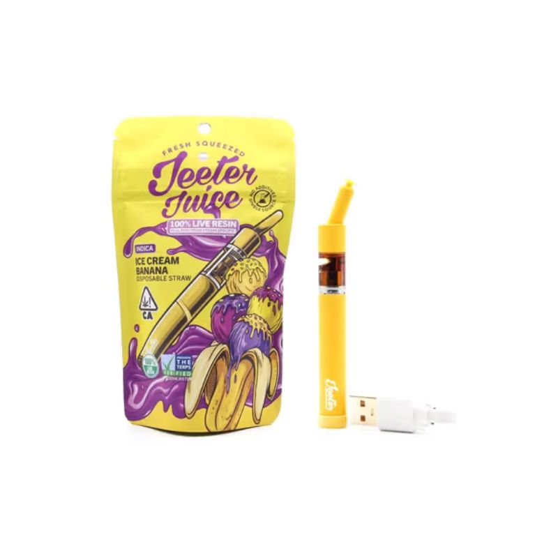 PLUMA DE WAX DESECHABLE - JEETER JUICE Ice Cream Banana (Índica)