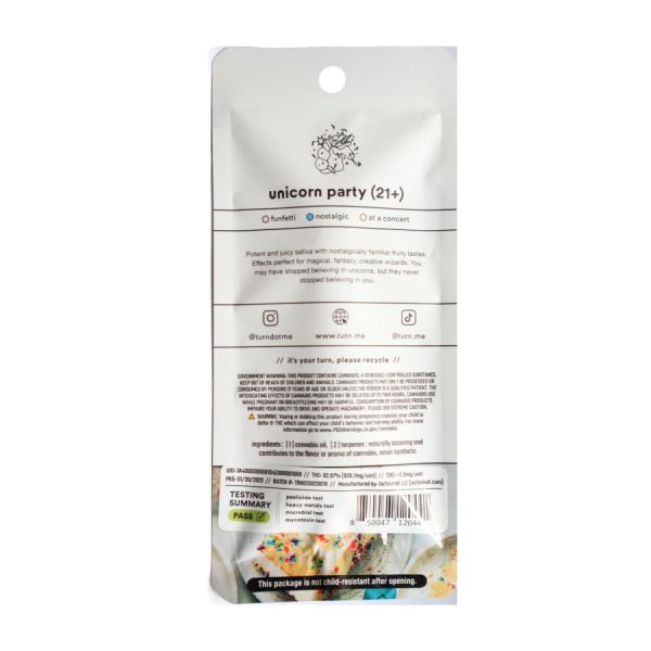 PLUMA WAX TURN UNICORN PARTY BACK PLUMA WAX TURN UNICORN PARTY BACK