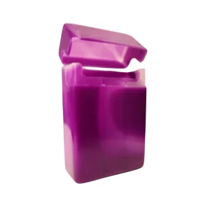 ESTUCHE PARA CIGARRILLOS PLASTICO PORTÁTIL VERTICAL - MORADO