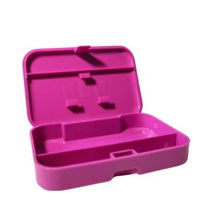 ESTUCHE PARA CIGARRILLOS PLASTICO PORTÁTIL - MORADO