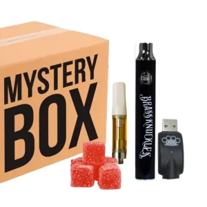 MYSTERY BOX - 1 cartucho + 1 batería para wax + gomitas thc