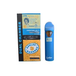 PLUMA DE WAX - COOKIES (2 sabores) "London Pound Cake 75 & Apples Bananas" 2 ML (SATIVA)