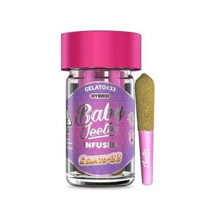 PORROS PRE-ROLADOS - BABY JEETER - "Gelato #33" 2.5 GR (5 piezas) HIBRIDA